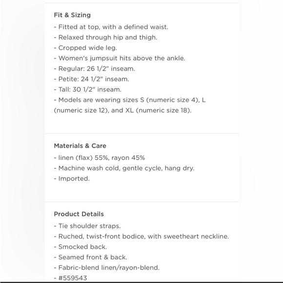 Old Navy floral linen blend tie straps jumpsuit. - Picture 7 of 9